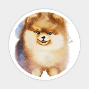 Pomeranian Watercolor Painting - Dog Lover Gifts Magnet